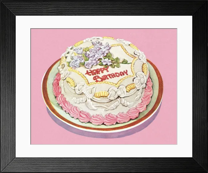 Framed Print : Birthday cake Framed Print : Birthday cake