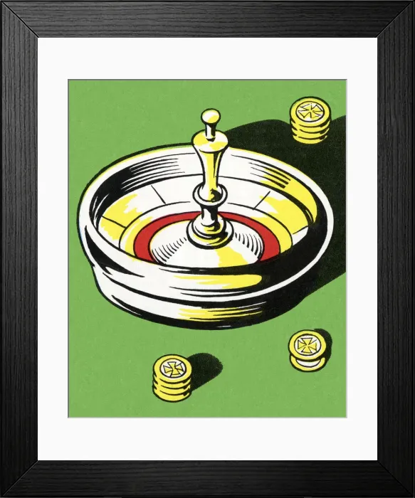 Framed Print : Roulette Wheel Framed Print : Roulette Wheel
