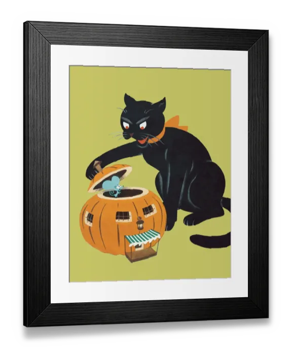 Framed Print : Black cat. http: / / csaimages.com / images / istockprofile / csa_vector_dsp.jpg Framed Print : Black cat. http: / / csaimages.com / images / istockprofile / csa_vector_dsp.jpg
