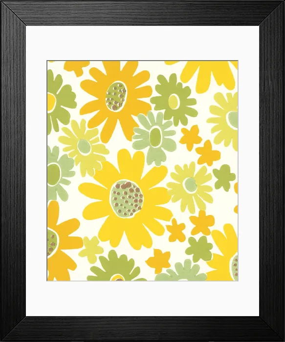 Framed Print : Flower pattern Framed Print : Flower pattern