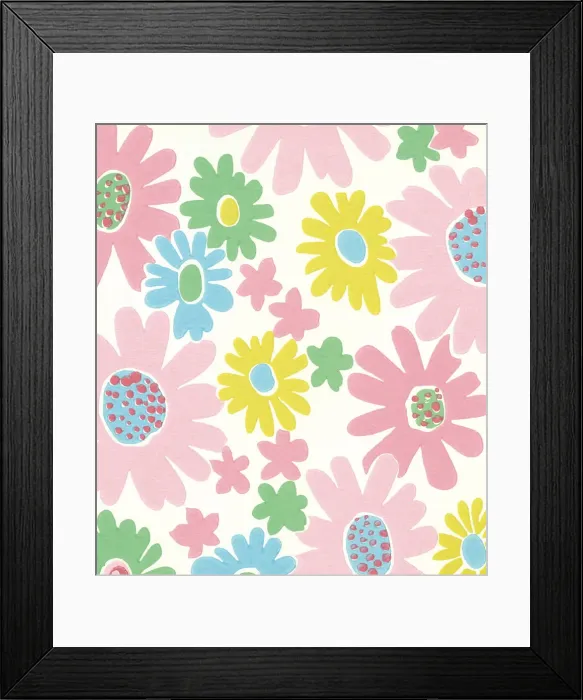 Framed Print : Flower pattern