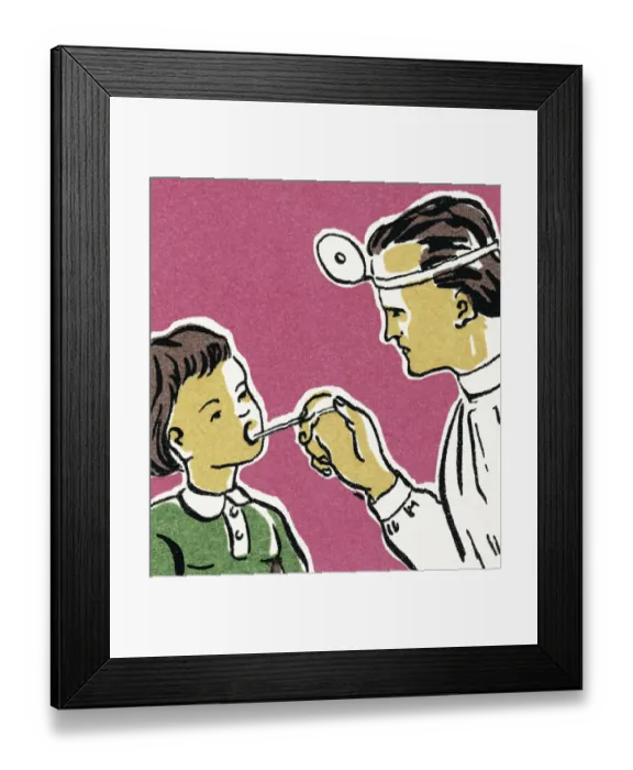 Framed Print : Child at a Doctors Appointment Framed Print : Child at a Doctors Appointment