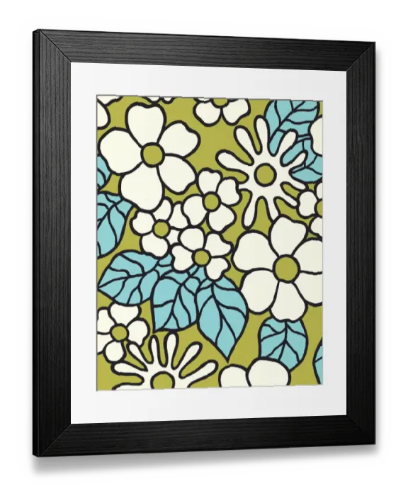 Framed Print : Floral Pattern