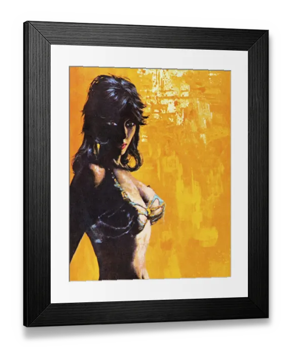 Framed Print : Shadowy Woman in Bikini Top Framed Print : Shadowy Woman in Bikini Top