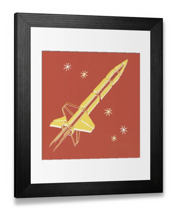 Framed Print : Rocketship Framed Print : Rocketship