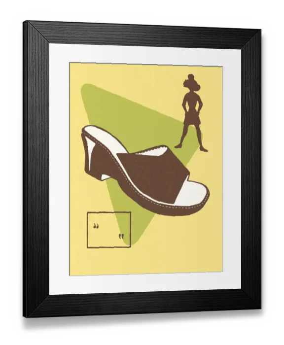 Framed Print : Slip-on shoe Framed Print : Slip-on shoe