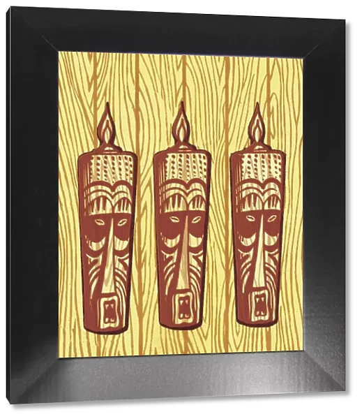 Three Tiki Figures