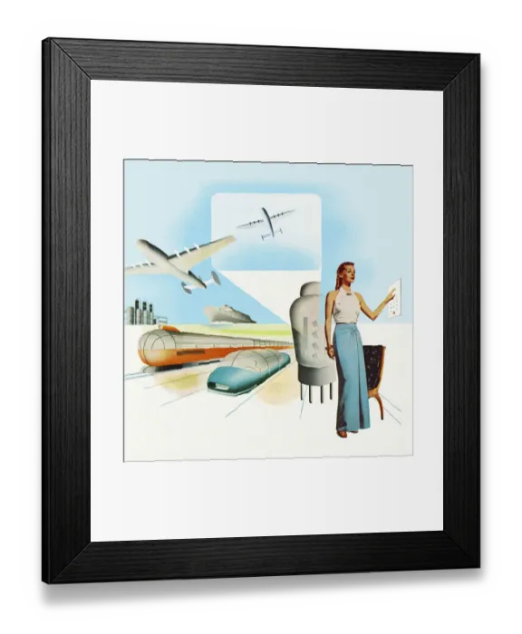 Framed Print : Transportation of the Future Framed Print : Transportation of the Future