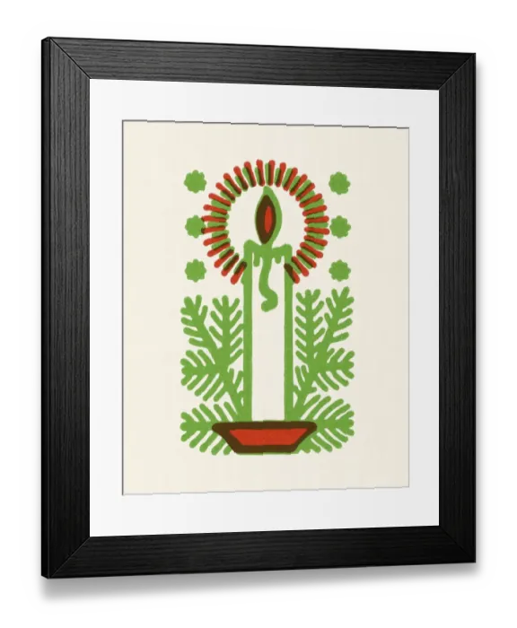 Framed Print : Christmas Candle Framed Print : Christmas Candle