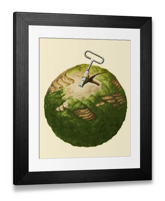 Framed Print : Strip Mining the Earth Framed Print : Strip Mining the Earth