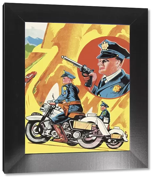 Policemen on Motorcycle