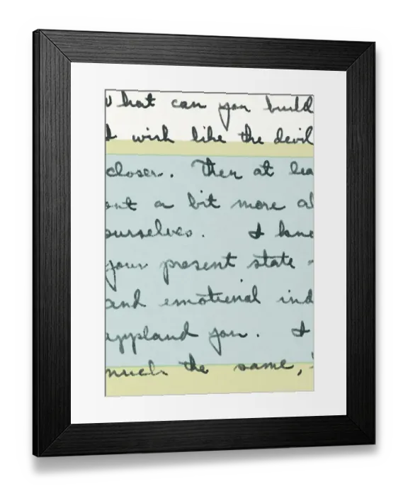 Framed Print : Hand Written Letter Framed Print : Hand Written Letter