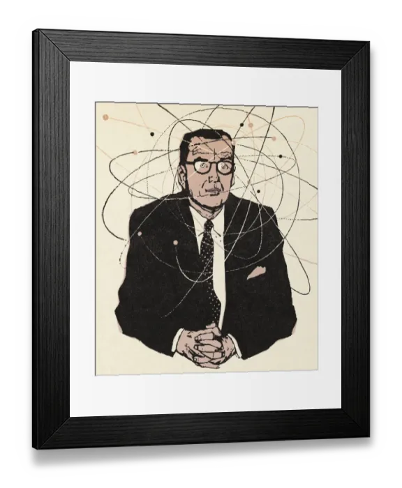 Framed Print : Man Thinking Framed Print : Man Thinking
