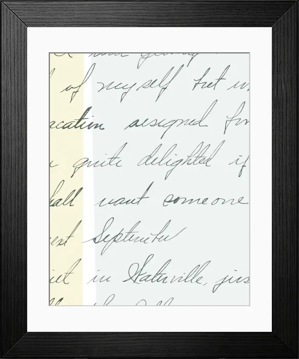 Framed Print : Hand Written Letter Framed Print : Hand Written Letter