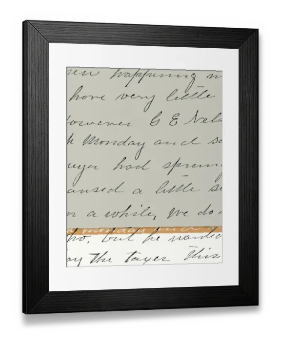 Framed Print : Hand Written Letter Framed Print : Hand Written Letter