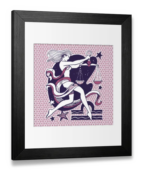 Framed Print : Libra Symbols Framed Print : Libra Symbols