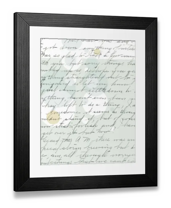 Framed Print : Hand Written Letter Framed Print : Hand Written Letter