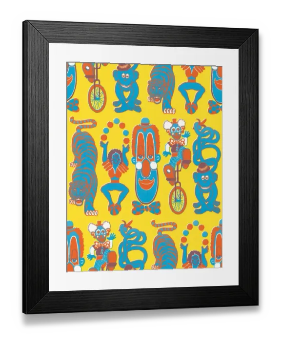 Framed Print : Circus pattern Framed Print : Circus pattern