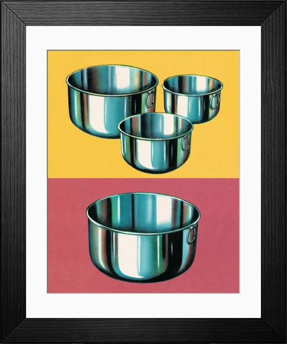 Framed Print : Mixing bowls Framed Print : Mixing bowls