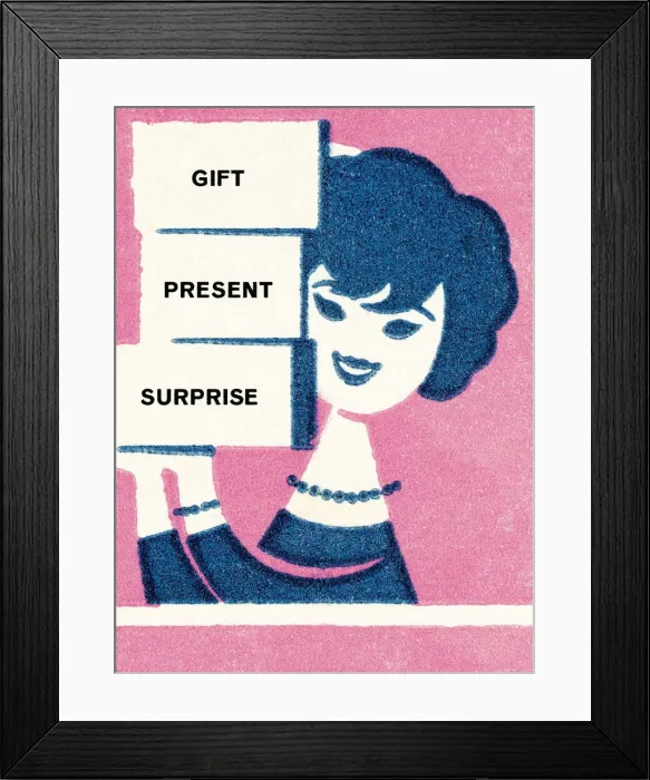 Framed Print : Gift present surprise Framed Print : Gift present surprise