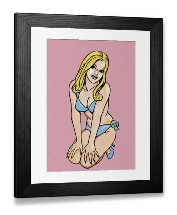 Framed Print : Woman in Bikini Framed Print : Woman in Bikini