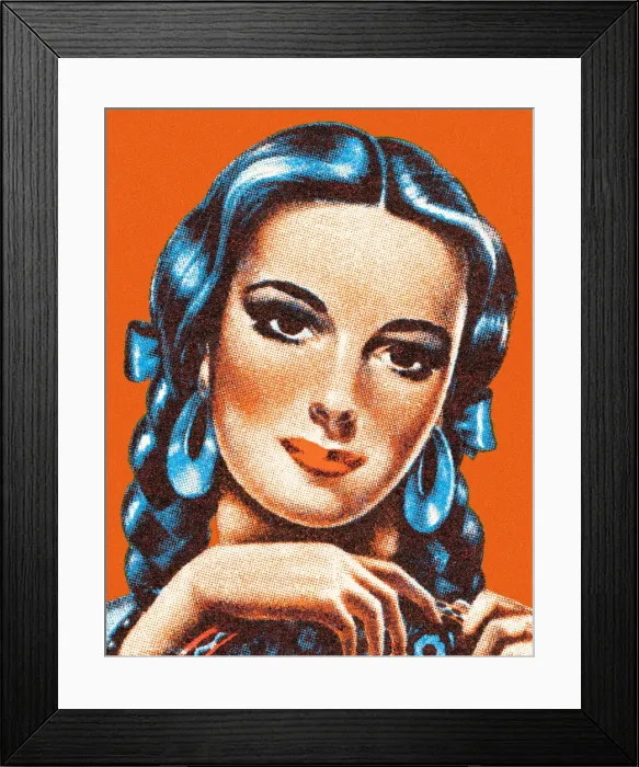 Framed Print : Portrait of a Woman Framed Print : Portrait of a Woman