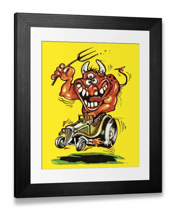 Framed Print : Monster driving Framed Print : Monster driving