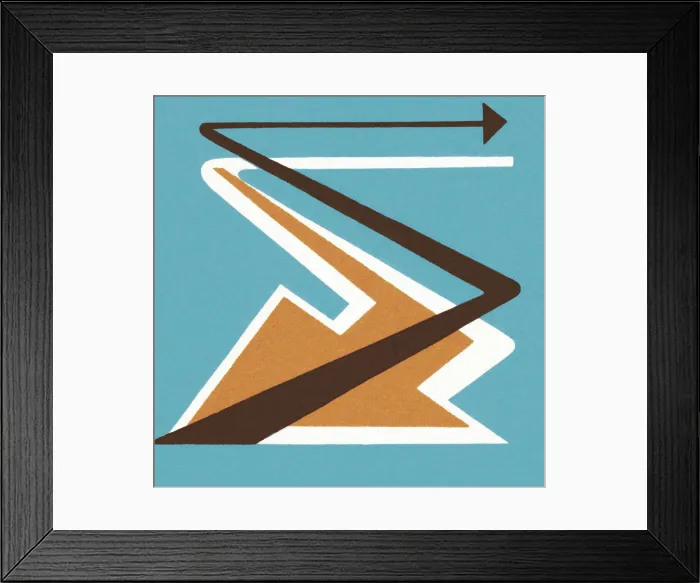 Framed Print : Abstract Arrow Pattern Framed Print : Abstract Arrow Pattern