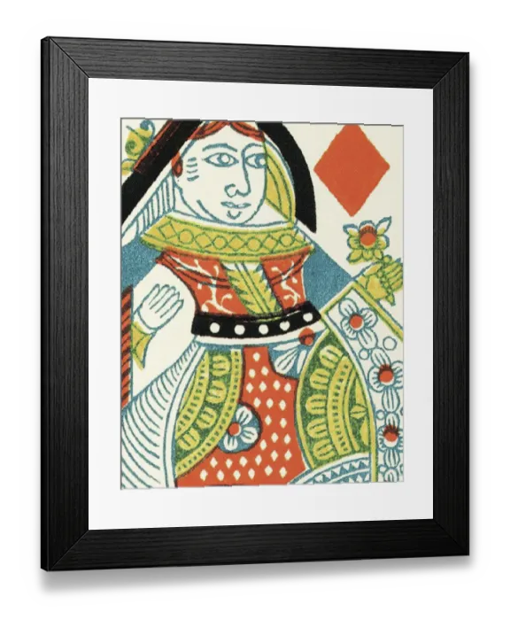 Framed Print : Queen of Diamonds Framed Print : Queen of Diamonds
