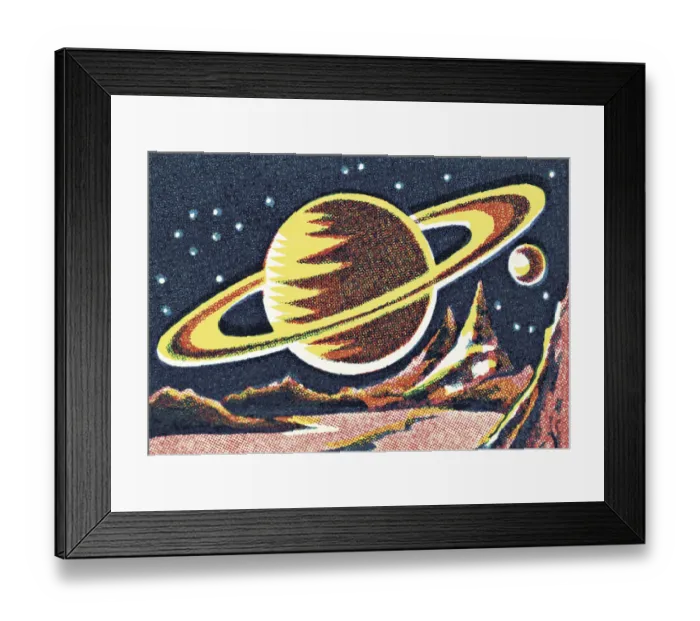 Framed Print : Planet with Rings Framed Print : Planet with Rings