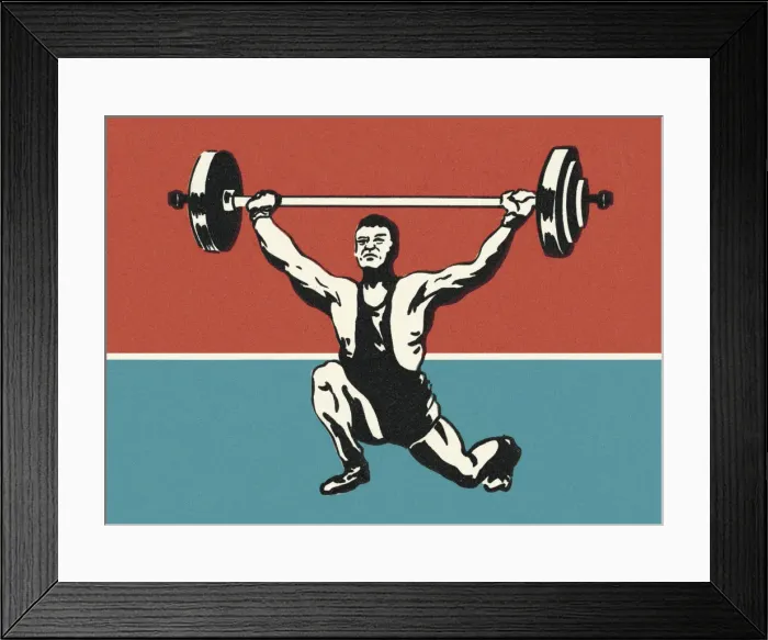 Framed Print : Weightlifter Framed Print : Weightlifter