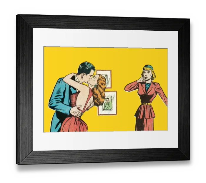 Framed Print : Bad kiss. http: / / csaimages.com / images / istockprofile / csa_vector_dsp.jpg Framed Print : Bad kiss. http: / / csaimages.com / images / istockprofile / csa_vector_dsp.jpg