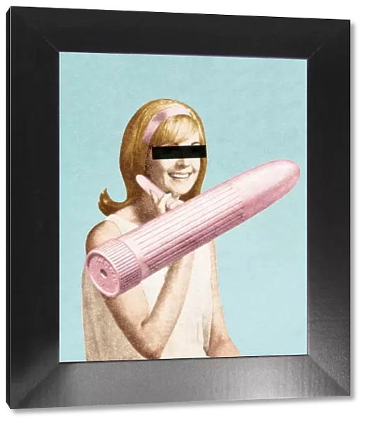 Anonymous with with vibrator