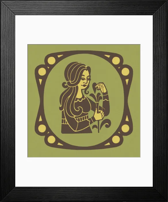 Framed Print : Virgo Zodiac Symbol Framed Print : Virgo Zodiac Symbol