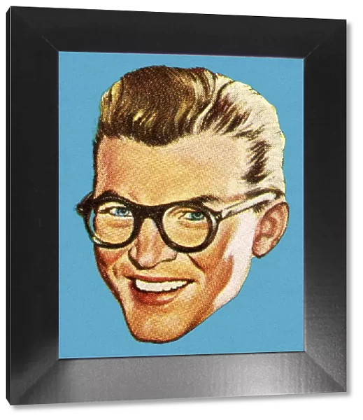 Portrait of a Man Wearing Glasses
