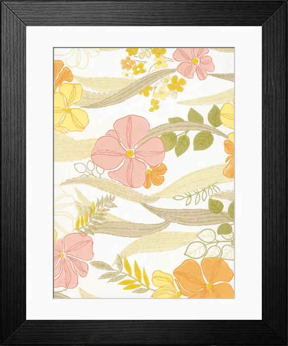 Framed Print : Flower pattern Framed Print : Flower pattern