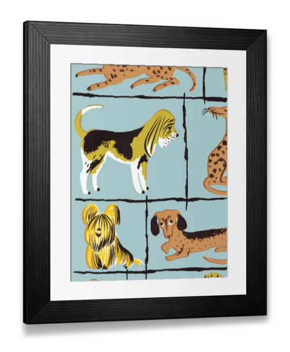 Framed Print : Dog pattern Framed Print : Dog pattern