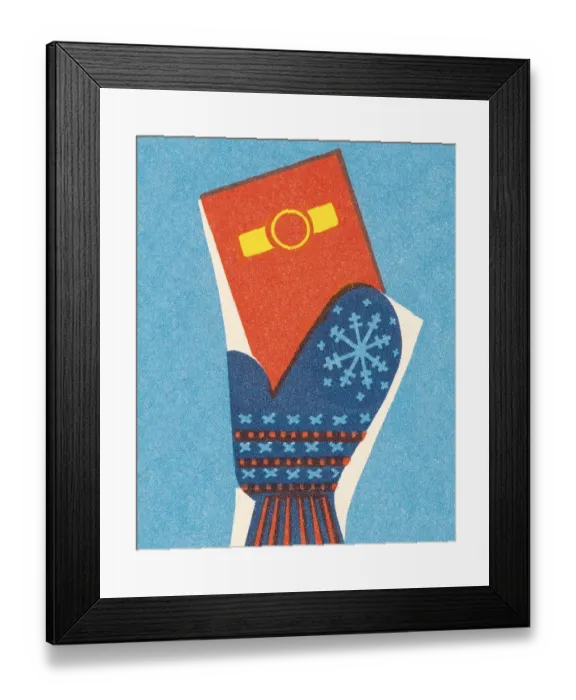 Framed Print : Hand in mitten Framed Print : Hand in mitten