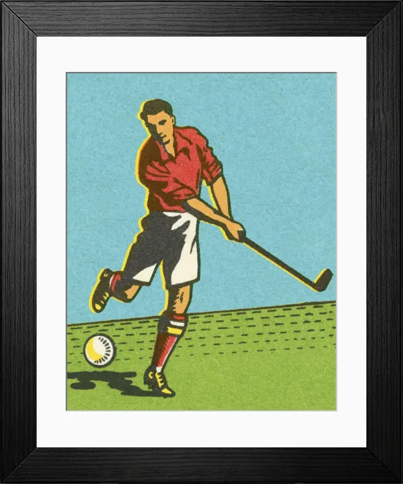 Framed Print : Athlete Hitting a Ball Framed Print : Athlete Hitting a Ball