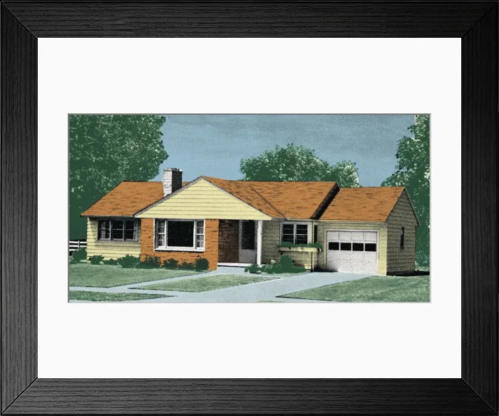 Framed Print : House in the Suburbs Framed Print : House in the Suburbs