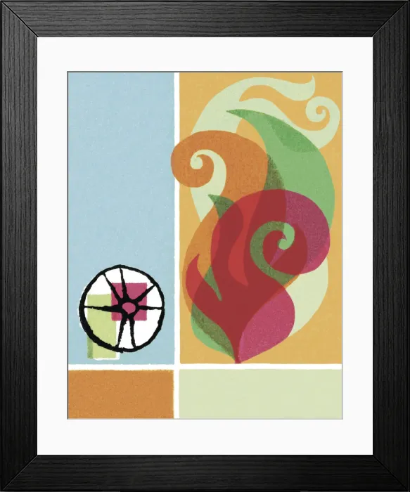 Framed Print : Abstract Flames Framed Print : Abstract Flames