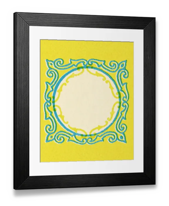 Framed Print : Ornate Border Framed Print : Ornate Border