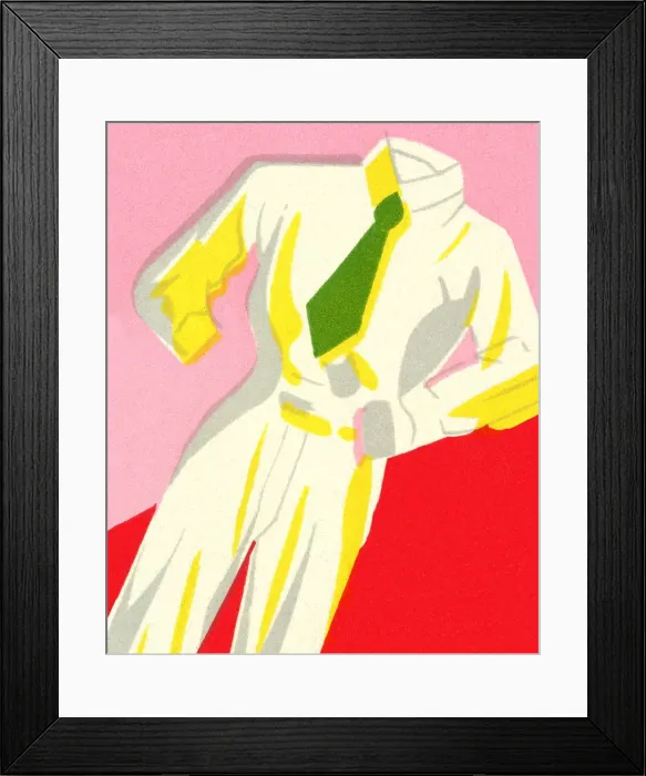 Framed Print : Mans Outfit