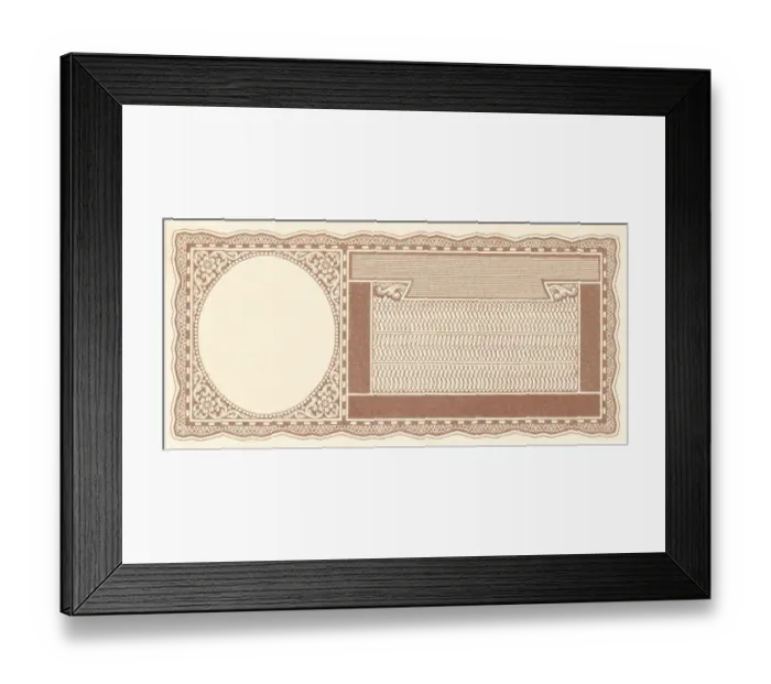 Framed Print : Certificate Framed Print : Certificate