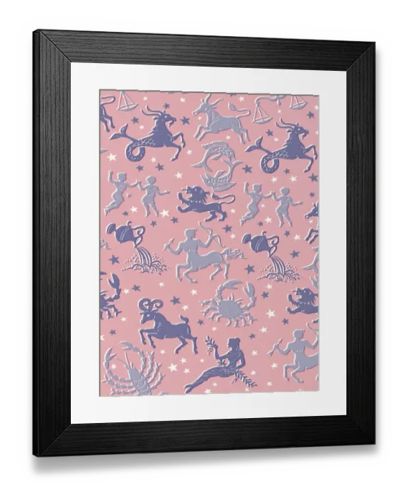 Framed Print : Astrology Pattern Framed Print : Astrology Pattern
