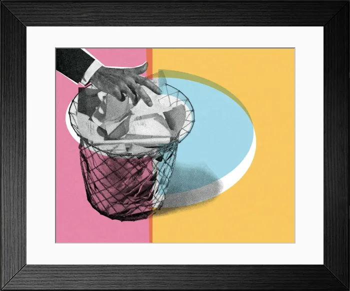 Framed Print : Wastebasket Framed Print : Wastebasket