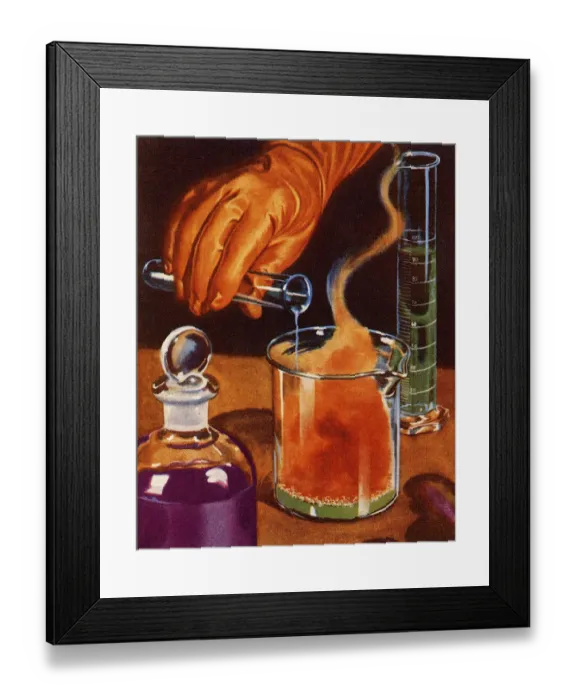 Framed Print : Science Experiment Framed Print : Science Experiment