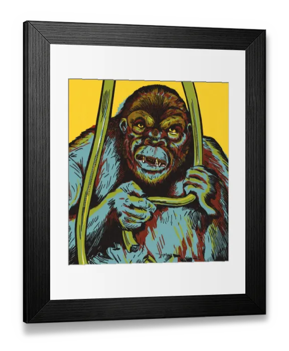 Framed Print : Gorilla. http: / / csaimages.com / images / istockprofile / csa_vector_dsp.jpg Framed Print : Gorilla. http: / / csaimages.com / images / istockprofile / csa_vector_dsp.jpg