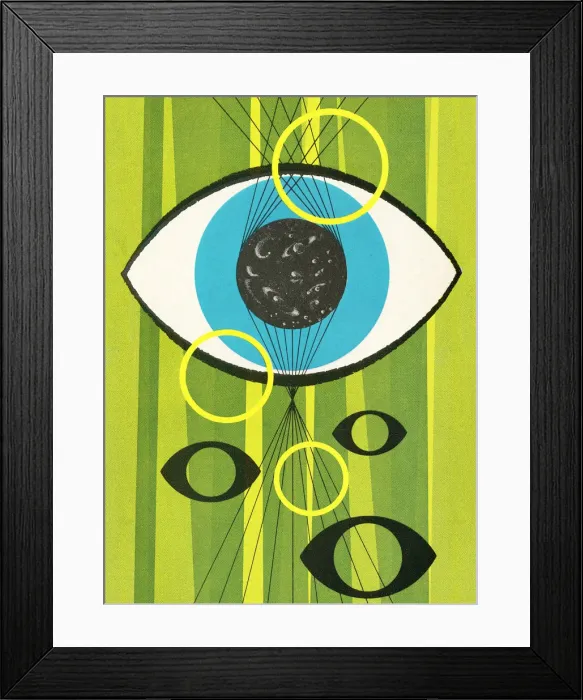 Framed Print : Galaxy in Eye