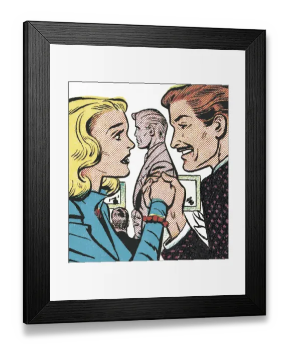 Framed Print : Couple Holding Hands